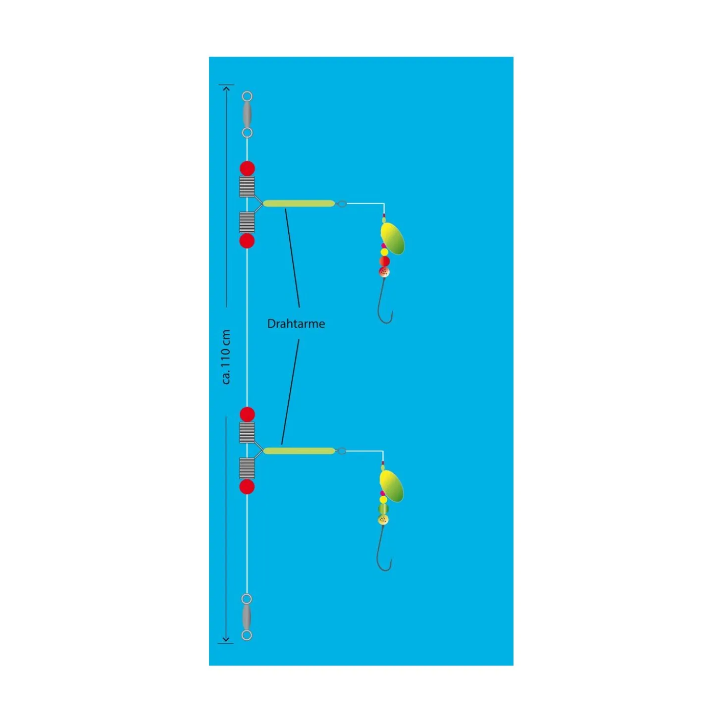 Aquantic Plattfischvorfach Typ: 1 Gr.4 Länge 110 cm