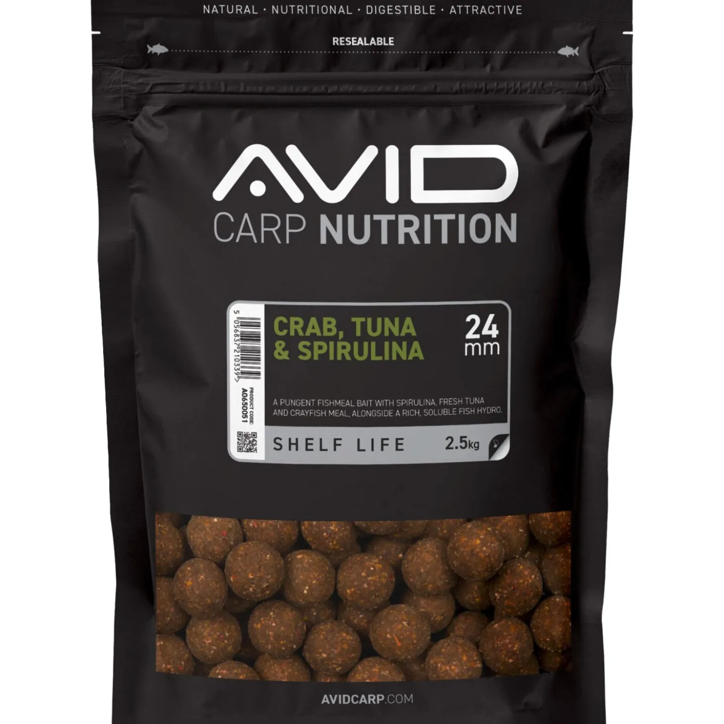 Avid Crab Tuna & Spirulina Boilies