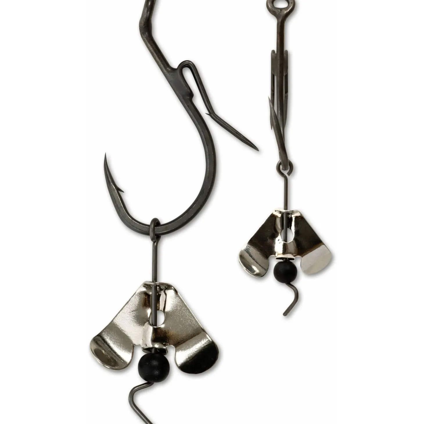 Black Cat Buzzer-Haken silber
