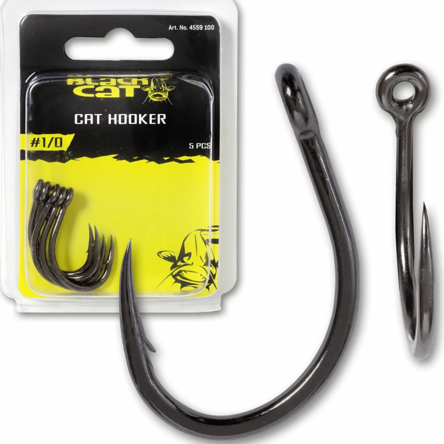 Black Cat Cat Hooker black nickel