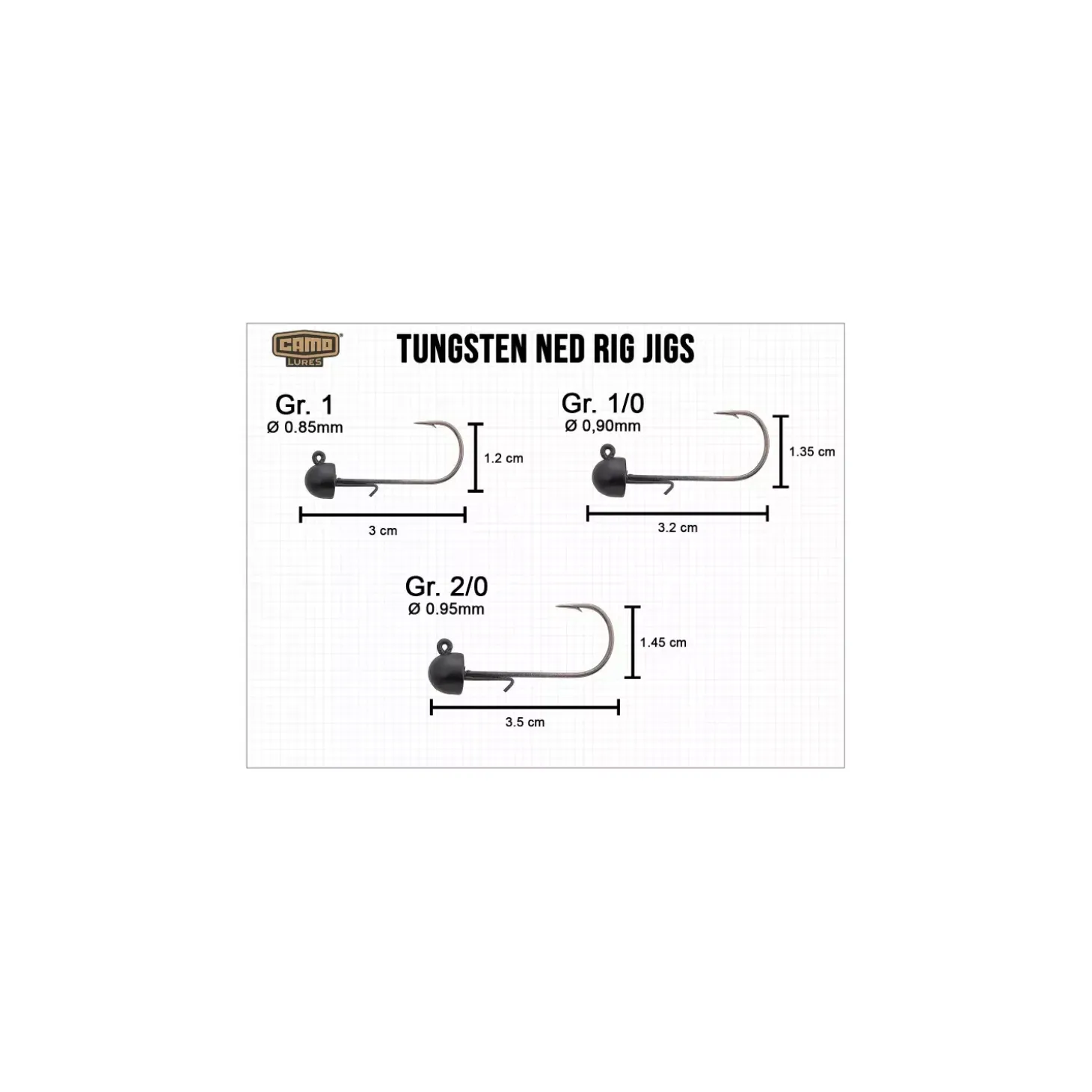 CAMO Tungsten Ned Rig Jig