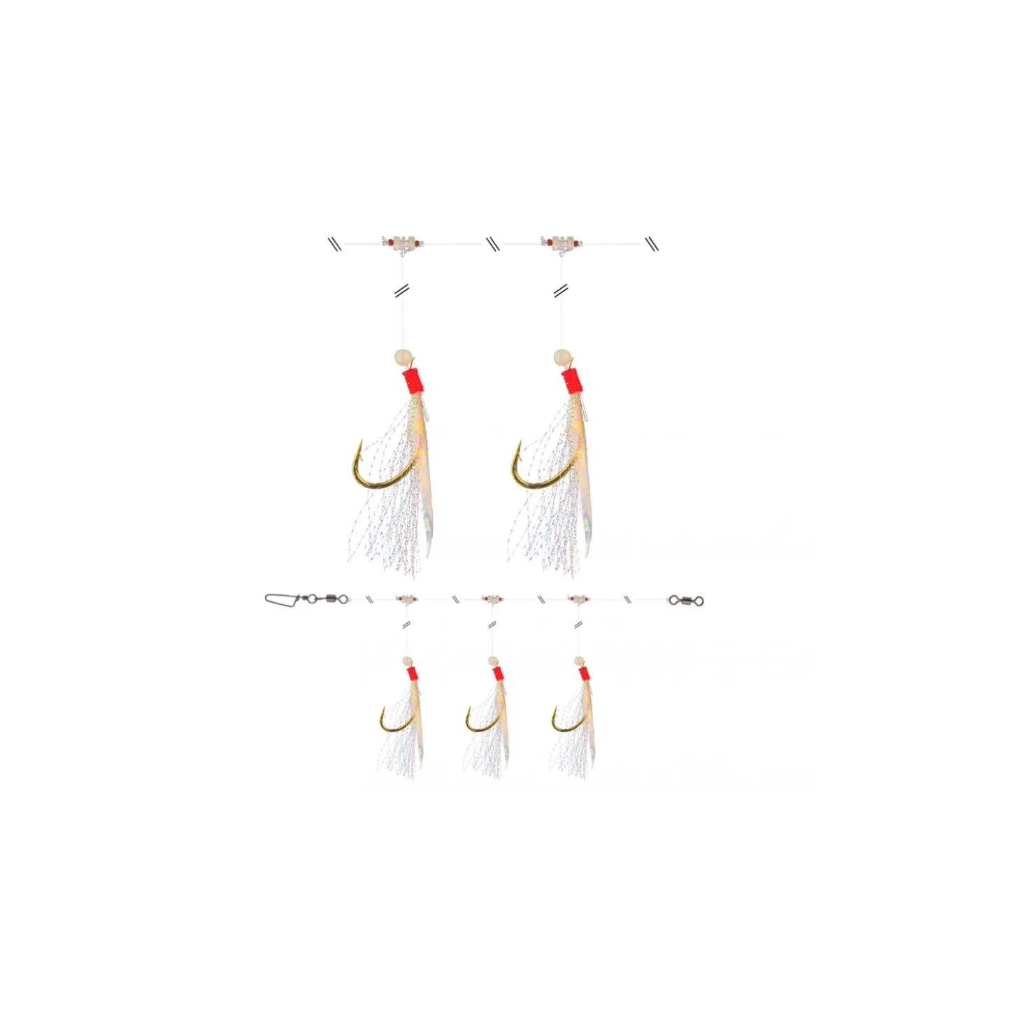 Daiwa GrandWave Dorsch- & Köhlervorfach 150 cm mit Fischhaut weiss