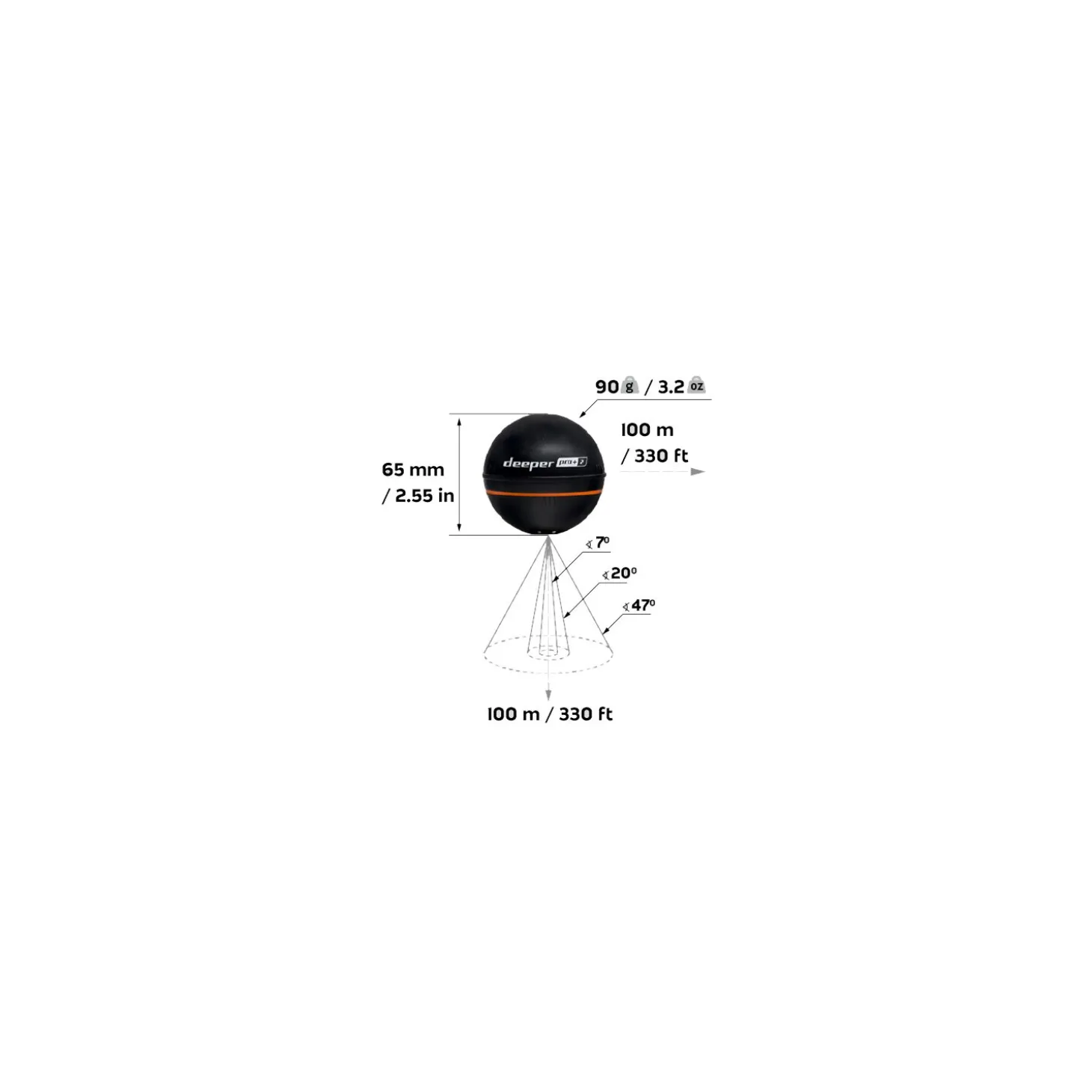 Deeper Smart Sonar PRO+ 2 WIFI + GPS