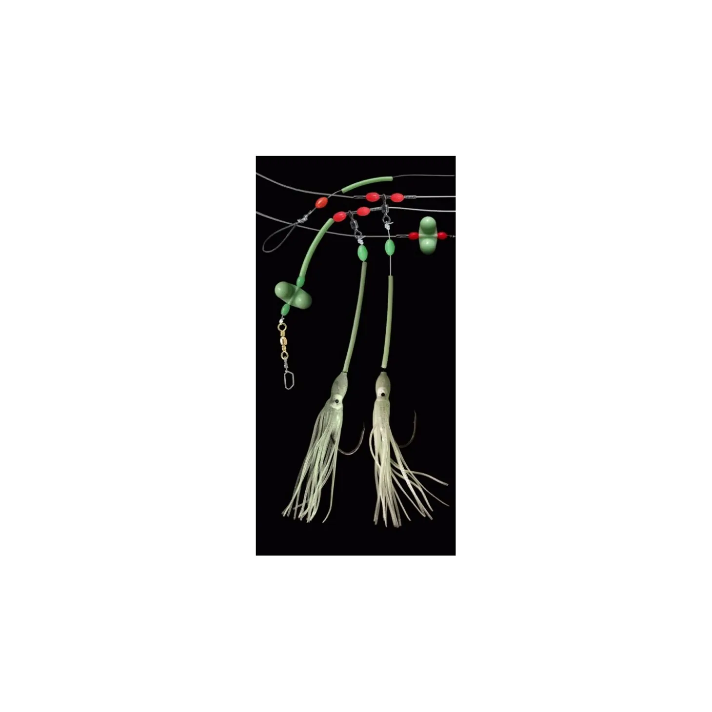 Dega Norwegenvorfach 2 x Luminous mit Octopus/Rassel