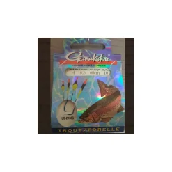 Gamakatsu Angelhaken gebunden Troutfloat blau 60 cm Gr. 12