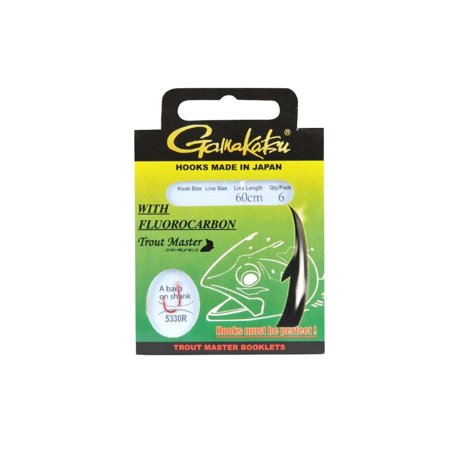 Gamakatsu Trout Master Fluorocarbon LS-5330 gebunden 60 cm