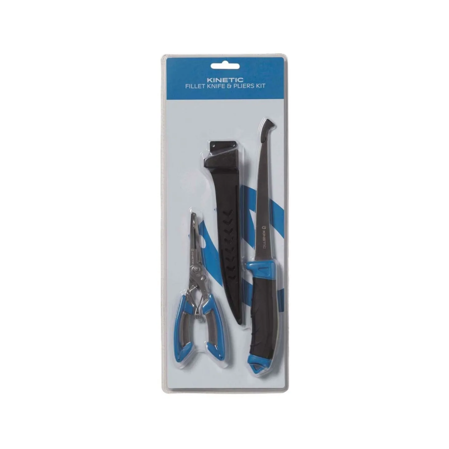 KINETIC FILLET KNIFE & PLIERS KIT BLACK/BLUE