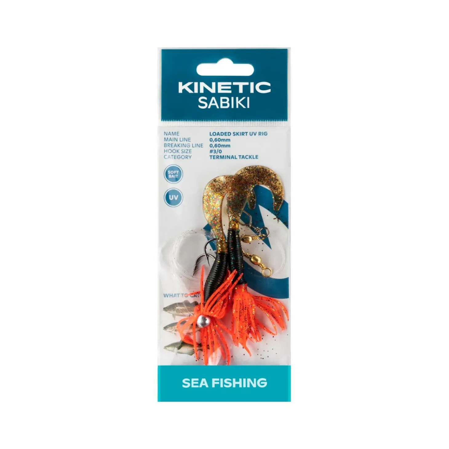 Kinetic Sabiki Loaded Shadtail Skirt UV