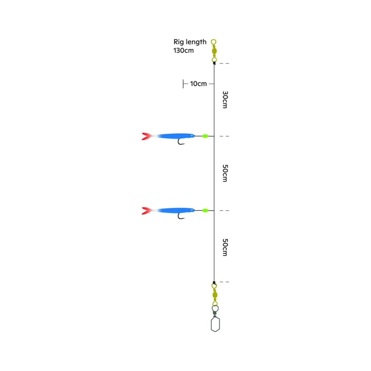 Kinetic Sabiki Soft Tail UV