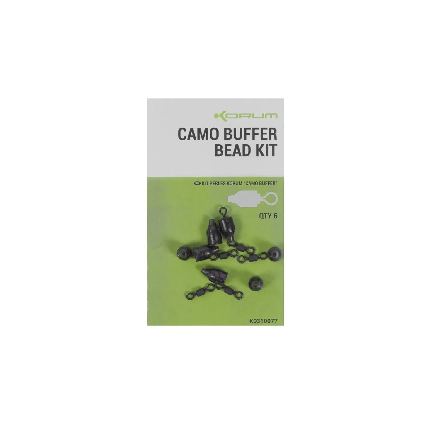 Korum Camo Buffer Bead Kit 6 Stück