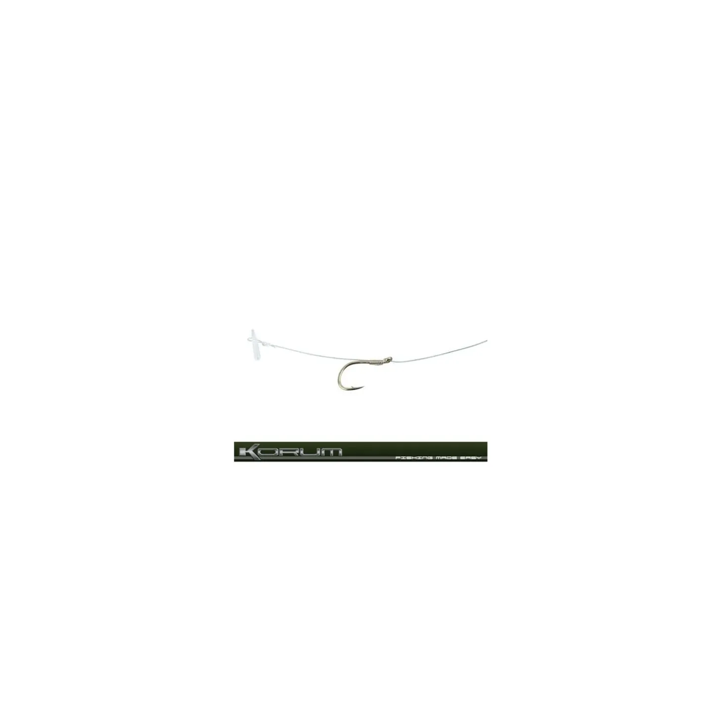 Korum Hair Haken mit Quickstops on Hair Gr. 16