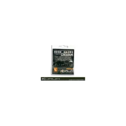 Korum Hook Hair Haken mit Quickstops Gr. 16