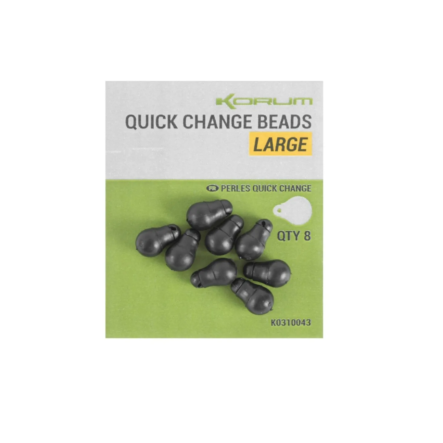 Korum Quick Change Beads Gr. Large 8 Stück