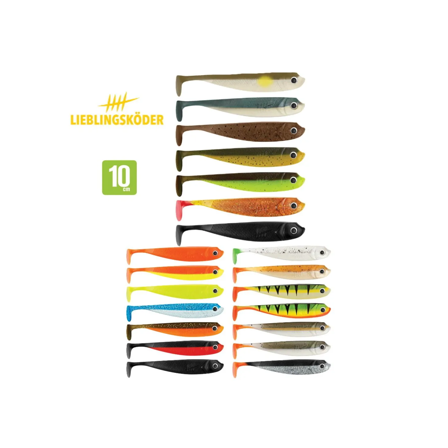 Lieblingsköder Gummifisch-Mixpaket 10 cm 7 Stück