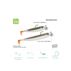 Lieblingsköder Spitze Haken Jigköpfe Expertenset M10 + 5 Gummifische