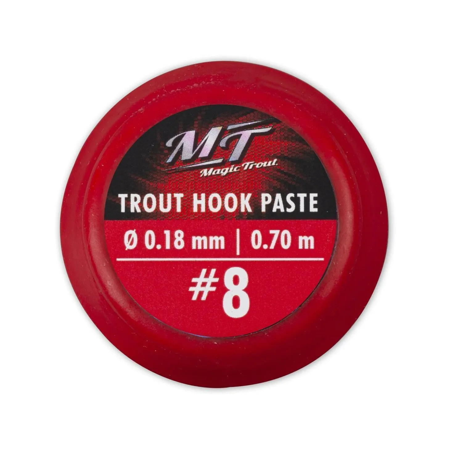 Magic Trout Forellenhaken Paste rot 70 cm - Gr. 10