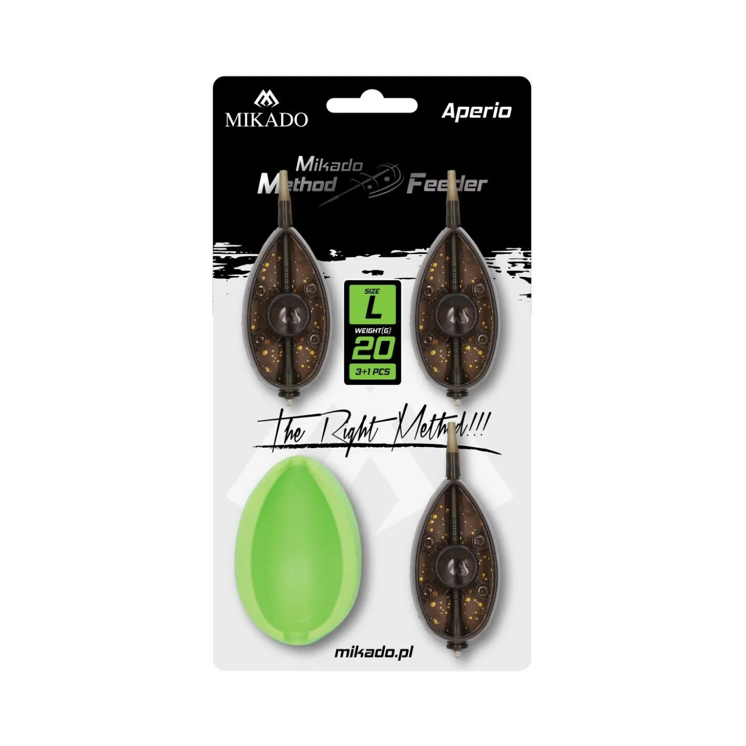 Mikado Method Feeder Set Gr. L 3x20g + Feeder Form