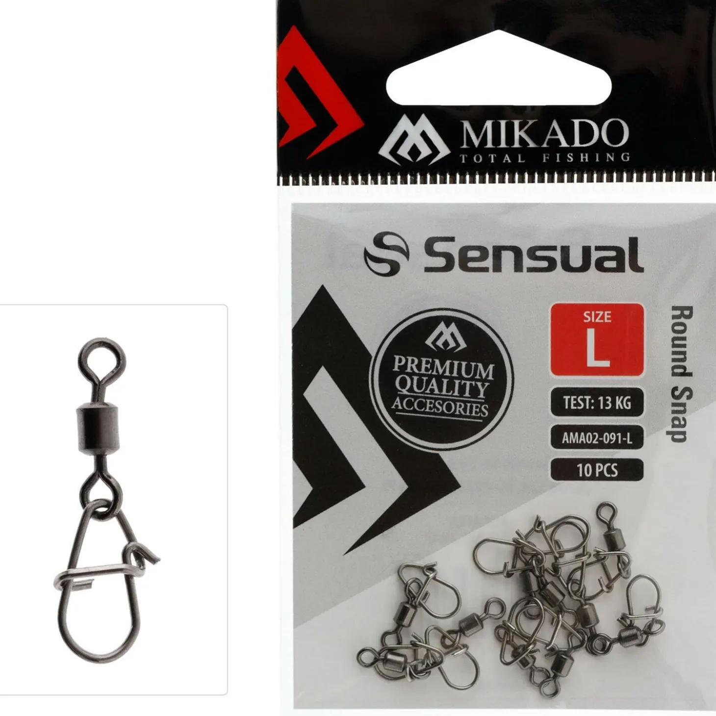 Mikado Sensual Round Snap mit Tönnchenwirbel