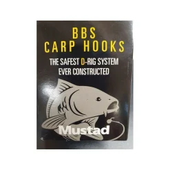 Mustad Karpfenhaken BBS Carp Hooks Chodda Gr.8 5 Stück