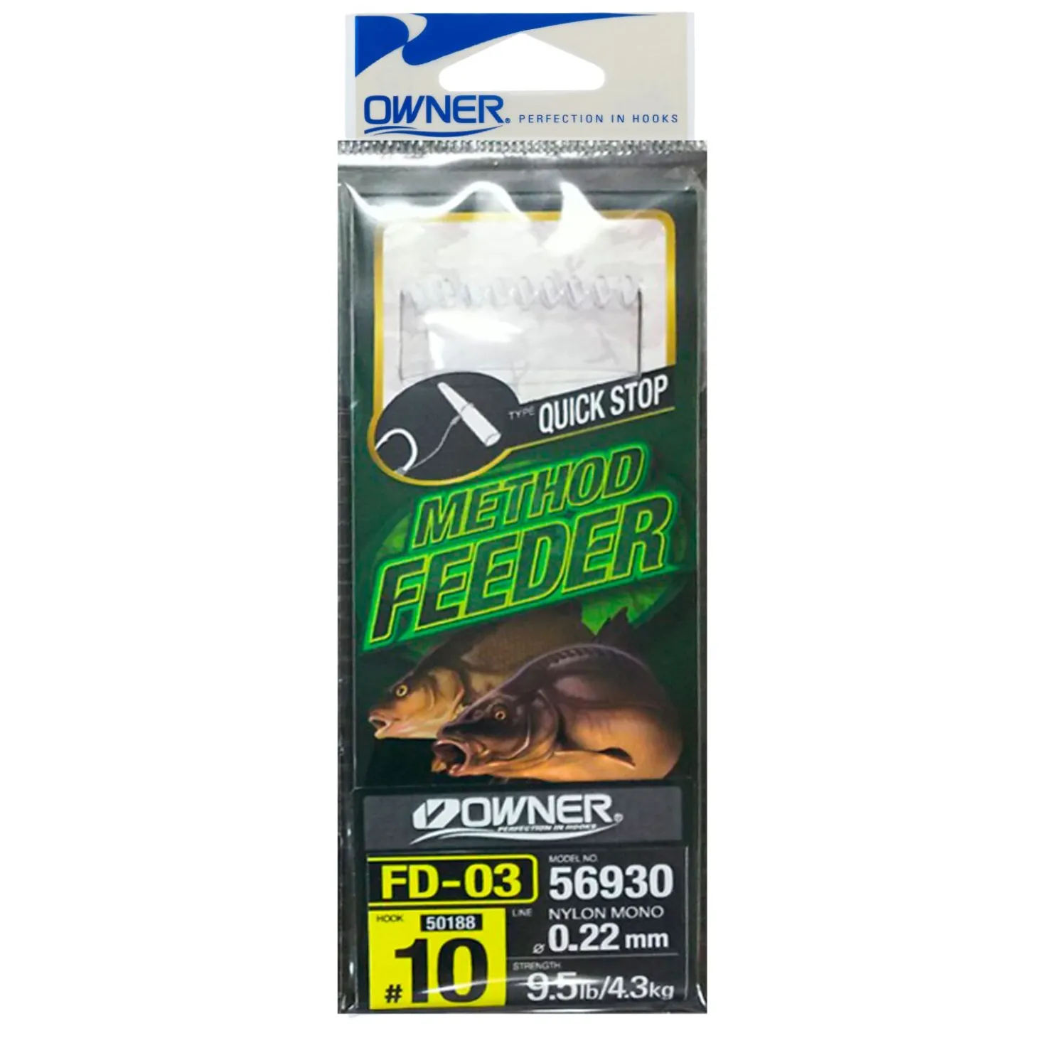 Owner Method Feeder Haken mit Quickstop - Gr. 12