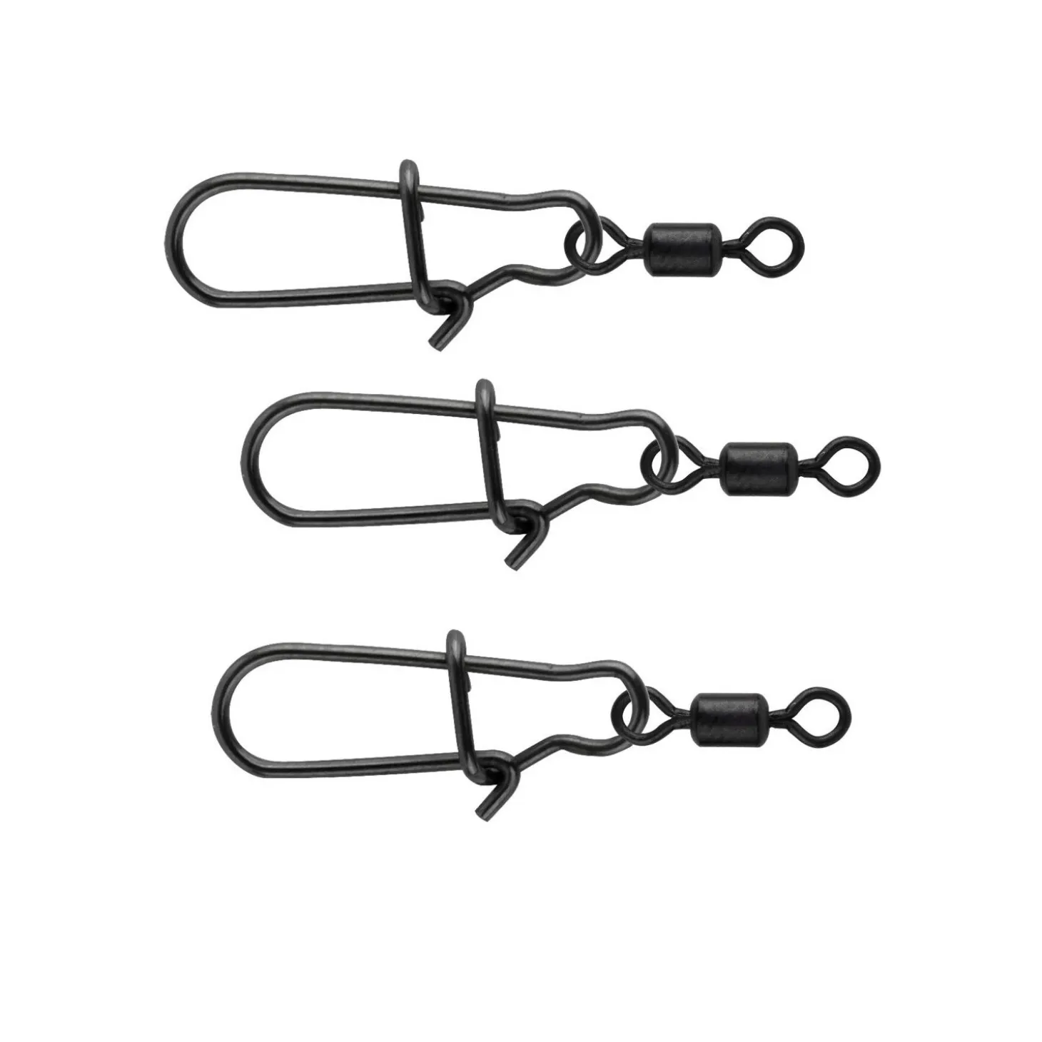 Spro Matt Black Easy Snap Rolling Swivel