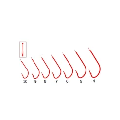 Tubertini Haken Serie 22 Rot Gr. 7