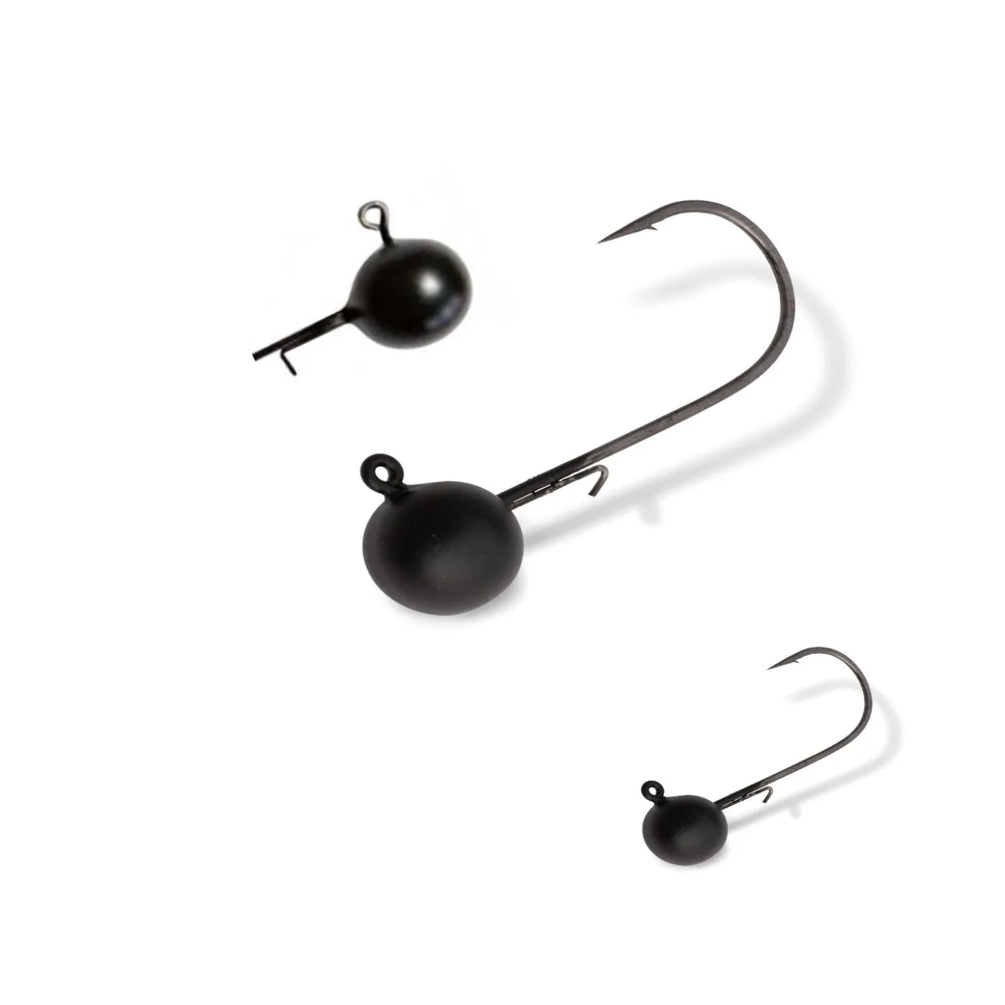 Tungsten Jigkopf Matt Schwarz